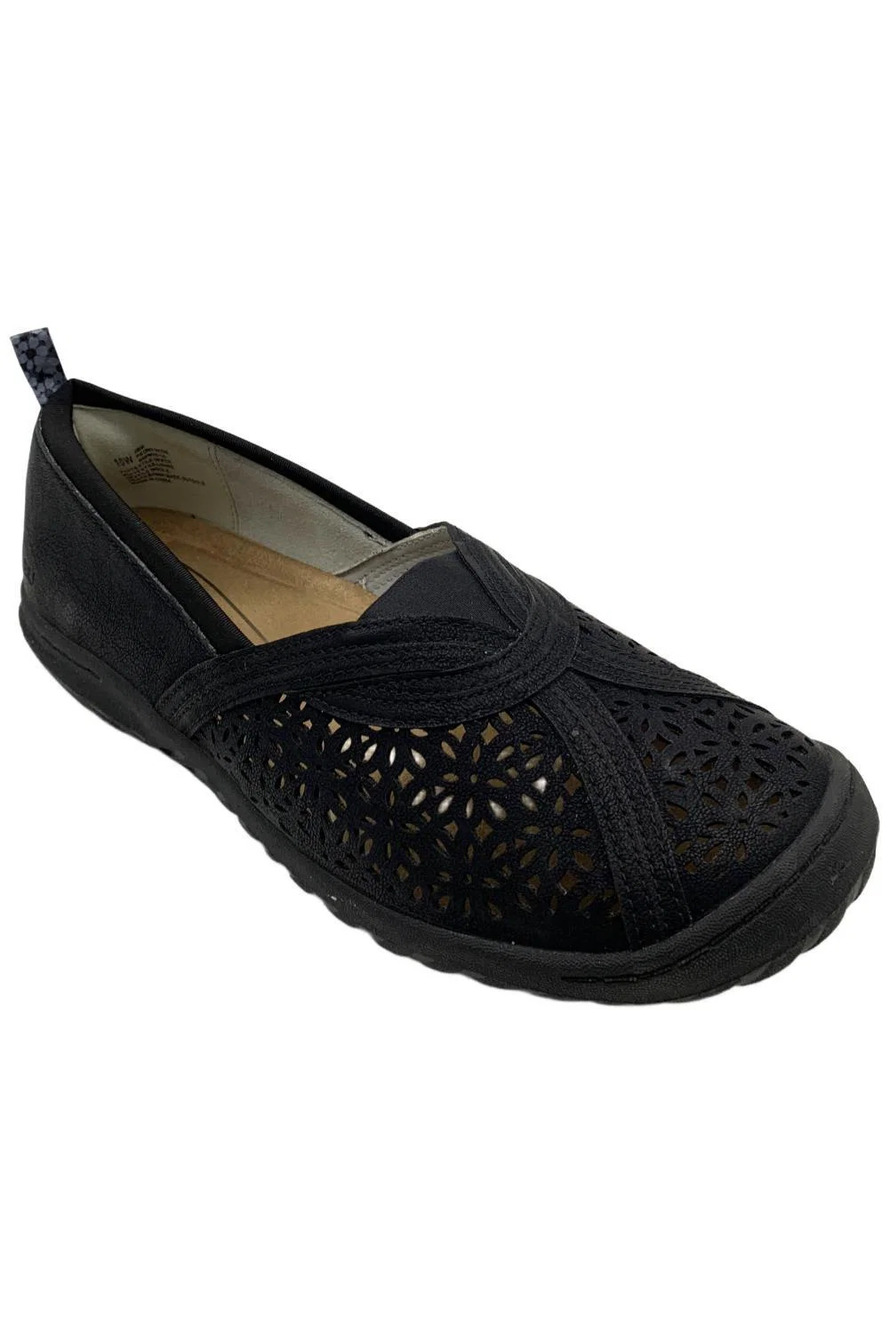 JBU Women's Peony Casual Step-In Comfort Shoe Black - Medium